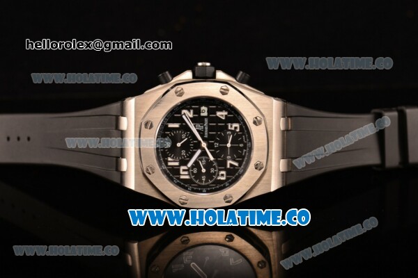 Audemars Piguet Royal Oak Offshore Chronograph Swiss Valjoux 7750 Automatic Steel Case with Blue Dial and White Arabic Numeral Markers (GF） - Click Image to Close